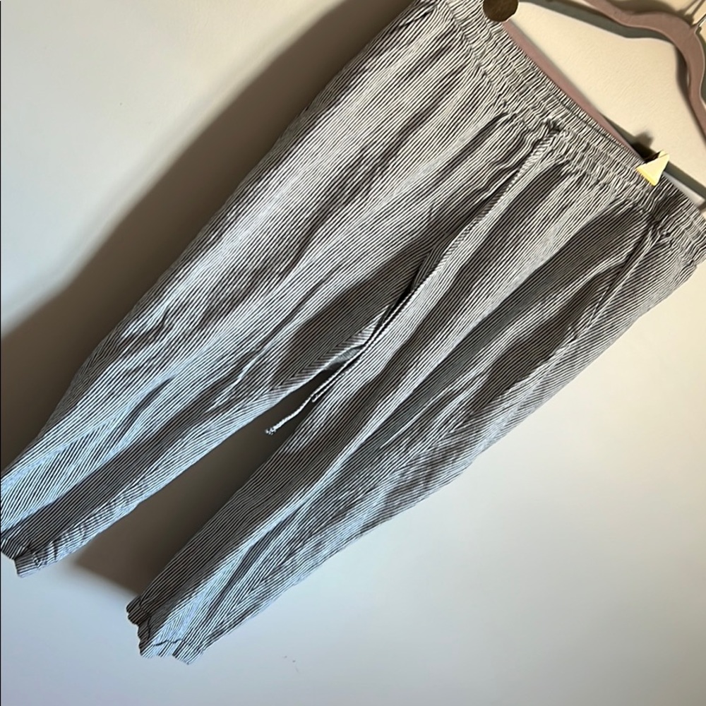 J. Crew drawstring linen blend pants